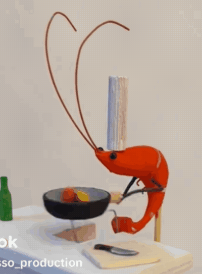 Shrimp With Text Ok So_Production GIF