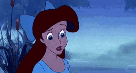 Shrug Ariel GIF