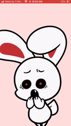 Shudder Scream The Cute Bunny    GIF