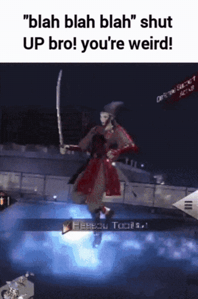 Shut Up Bro You're Weird Video Game GIF