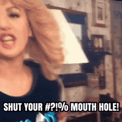Shut Your Mouth Hole GIF
