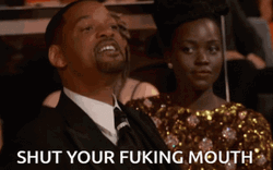 Shut Your Mouth Will Smith Oscars GIF