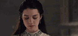 Shy Adelaide Kane Looking Up GIF