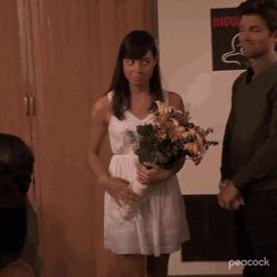 Shy Bride Walking GIF