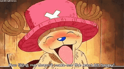 Shy Chopper Wiggle Arms GIF