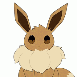 Shy Eevee Evolutions GIF