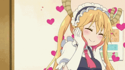 Shy Maid Anime Heart GIF
