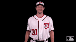 Shy Max Scherzer Waving GIF