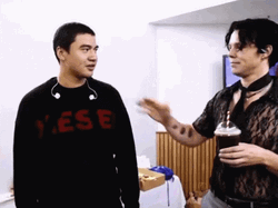 Shy Men Pat On The Back GIF