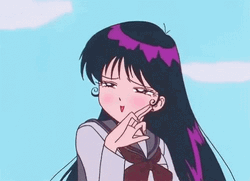 Shy Playful Sailor Mars  GIF