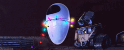 Shy Wall E And Eve Sweet Moments GIF