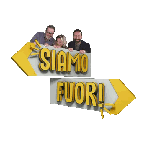 Siamo Fuori Sign With Group Sticker