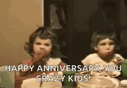 Siblings Love Happy Anniversary Meme GIF