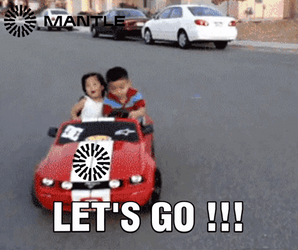 Siblings On A Toy Car Meme GIF