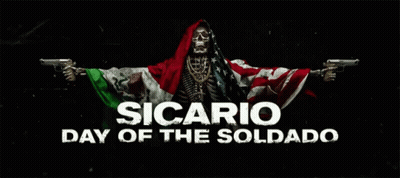 Sicario Day Of Soldado Skeleton Holding Two Guns GIF
