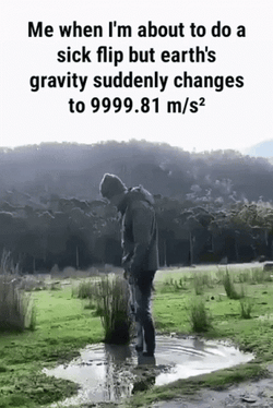 Sick Flip But Earths Gravity Suddenly Changes GIF