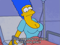 Sick Large Marge Simpson GIF