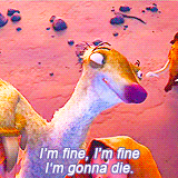 Sid Dying Dark Humor Ice Age GIF