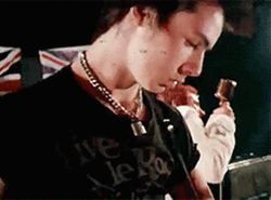 Sid Vicious Bowing Head GIF