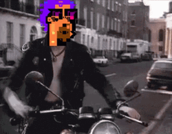 Sid Vicious Face Replaced Cartoon Character GIF