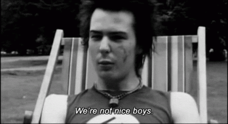 Sid Vicious Not Nice Boy GIF