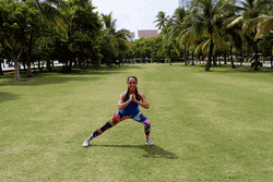 Side Lunge Workout Exercise GIF