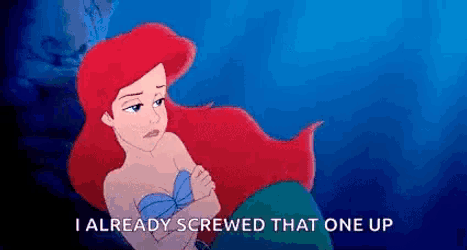 Sigh Ariel GIF