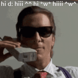 Sigma Face While Calling Meme GIF