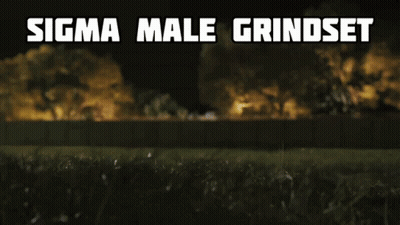 Sigma Male Grindset on Dark Background