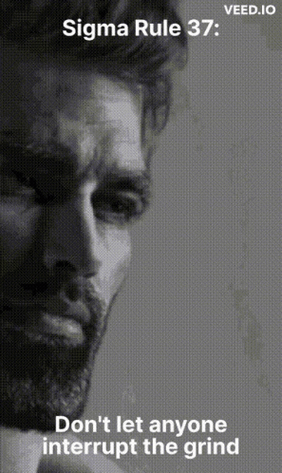 Sigma Rule 37 Black And White Man GIF