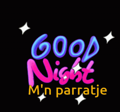 Sign Good Night M 'N Parratje GIF