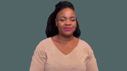 Sign Language Black Lady Signals No GIF
