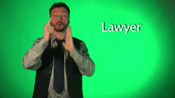 Sign Language Lawyer GIF