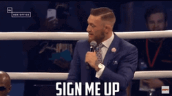 Sign Me Up UFC Conor Mcgregor GIF