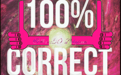 Sign Saying 100% Correct With Thumbs Up GIF