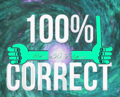 Sign Saying 100% Correct With Thumbs Up GIF
