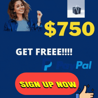 Sign Saying 750 Get Free PayPal GIF