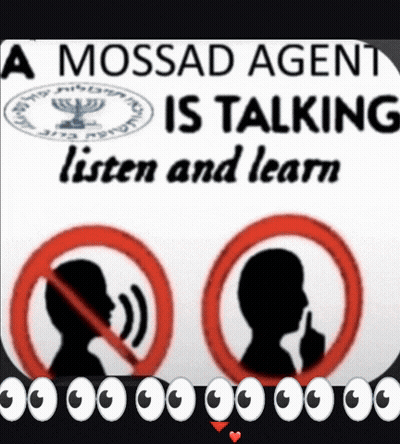 Sign Saying A Mossad Agent Is Talking Listen And Learn GIF
