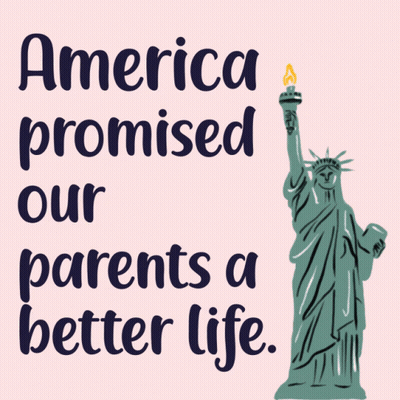 Sign Saying America Promises Our Parents Better GIF