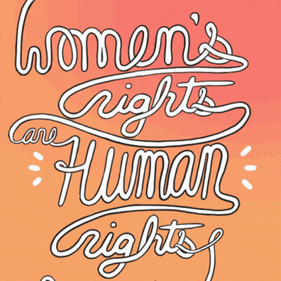 Sign Saying And Human Rights Care Women's GIF