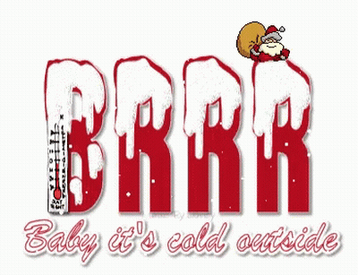 Sign Saying Baby It's Cold Outside GIF