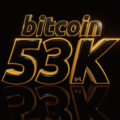 Sign Saying Bitcoin 53K Buy BTC For 0 Fee GIF