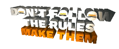 Sign Saying Don't Follow Rules Make Them Sticker