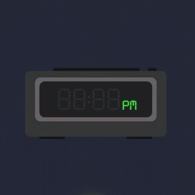 Sign Saying Happy Hour With Neon Drink Icons GIF