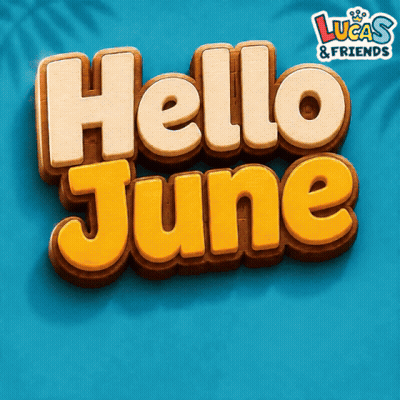 Sign Saying Hello June GIF