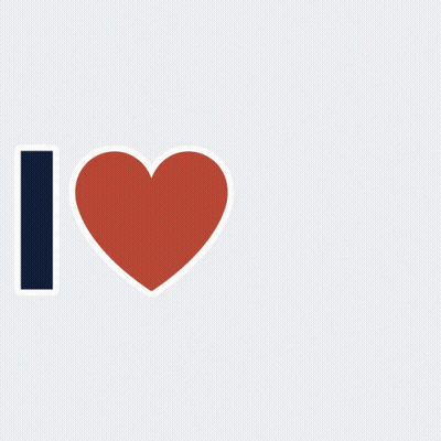 Sign Saying I Love With Red Heart GIF