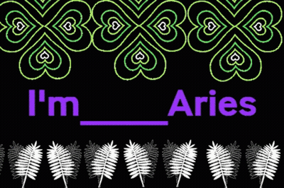 Sign Saying I'm Aries GIF