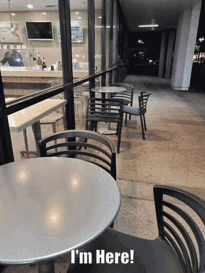 Sign Saying I'm Here GIF