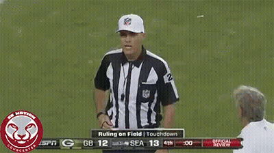 Sign Saying It's Good With Referee GIF
