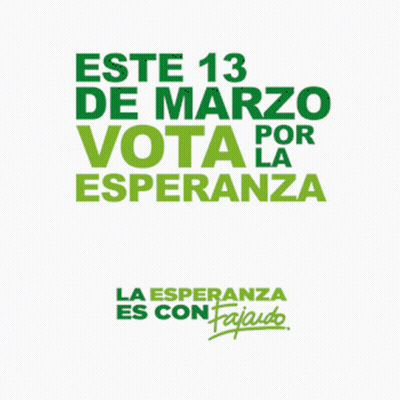 Sign Saying La Esperanza Es Con Fajaudo GIF